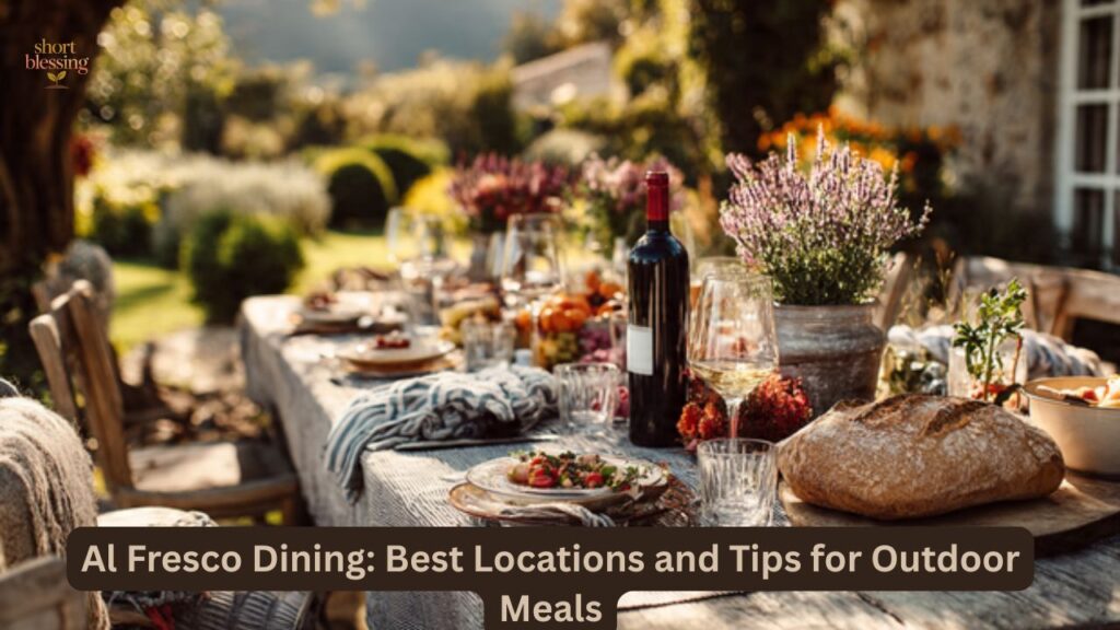 Al Fresco Dining: Best Locations and Tips for Outdoor Meals
