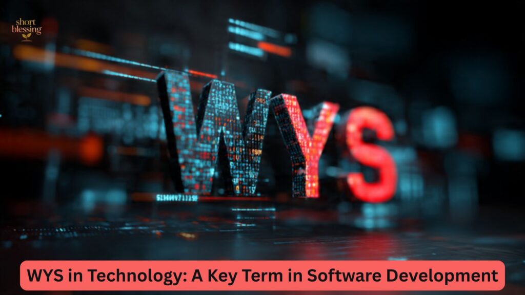 WYS in Technology: A Key Term in Software Development