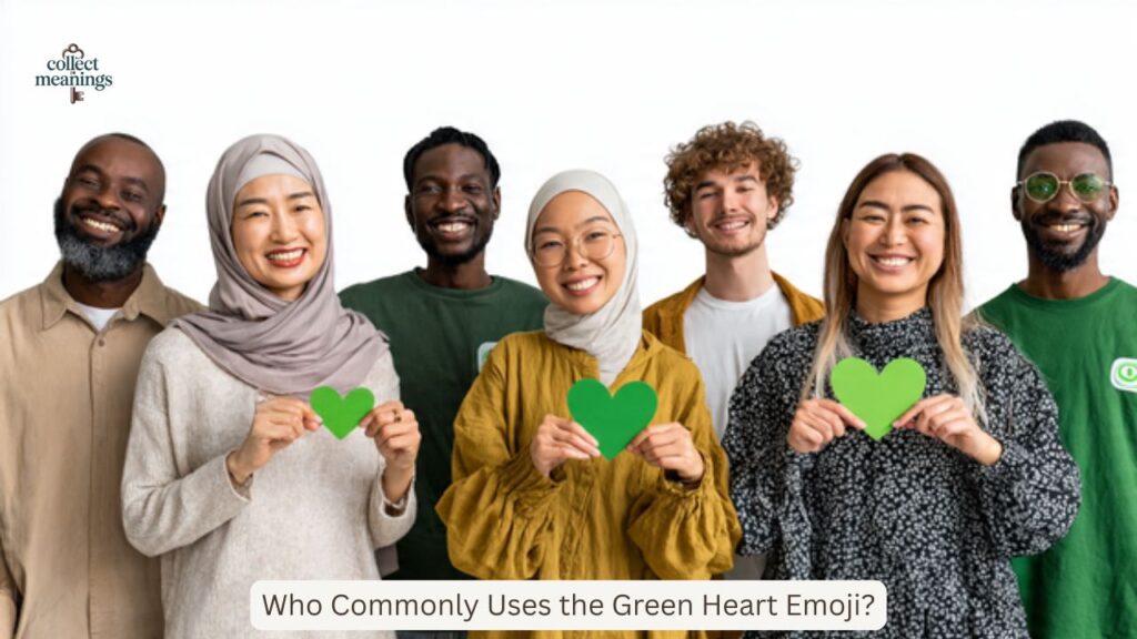 Who Commonly Uses the Green Heart Emoji?