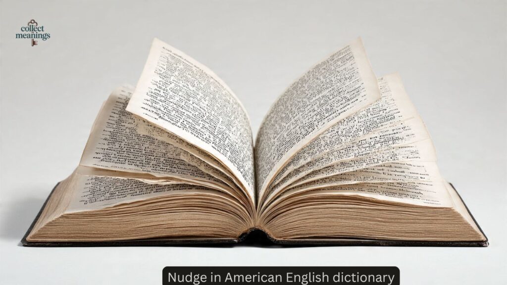 Nudge in American English dictionary
