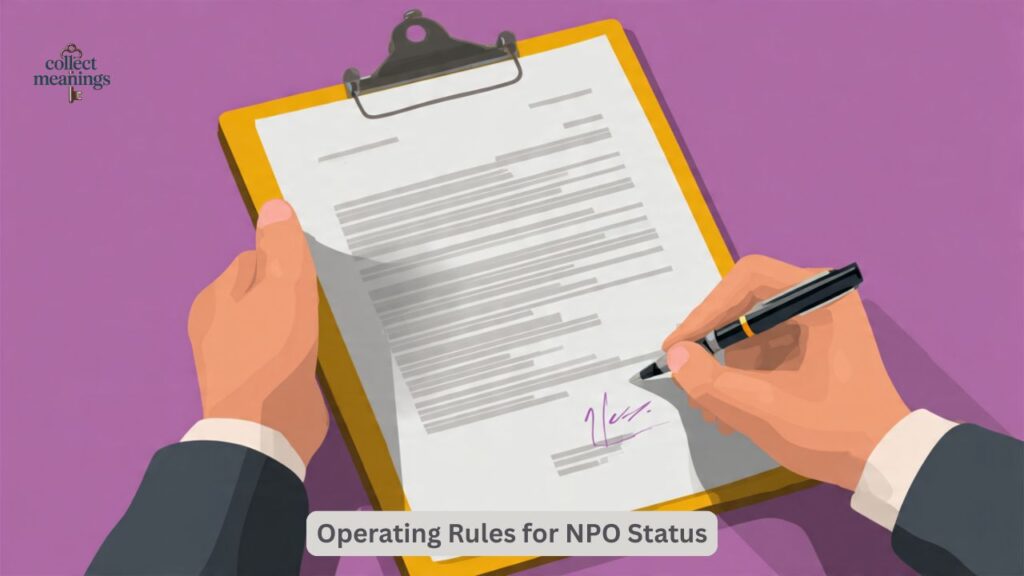 Operating Rules for NPO Status