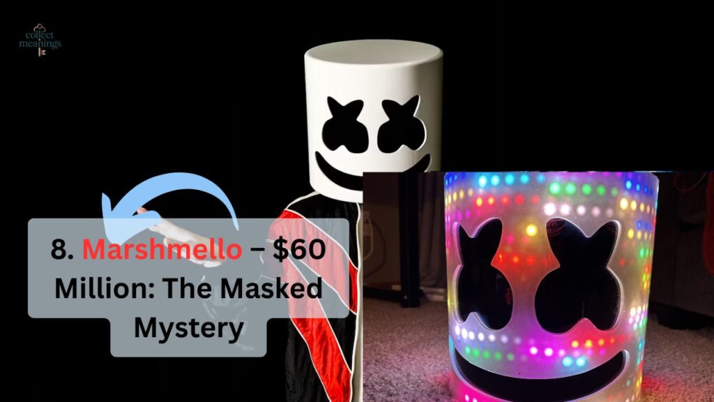 8. Marshmello – $60 Million: The Masked Mystery