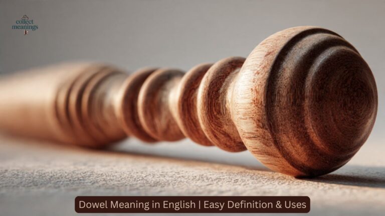 Dowel Meaning in English | Easy Definition & Uses